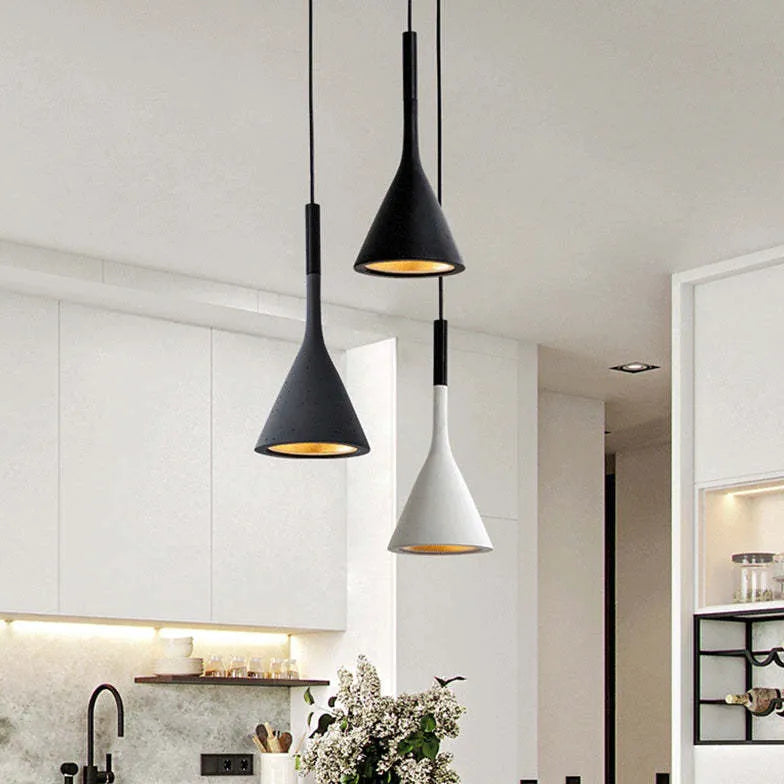 Cone Black Bedroom Modern Pendant Light