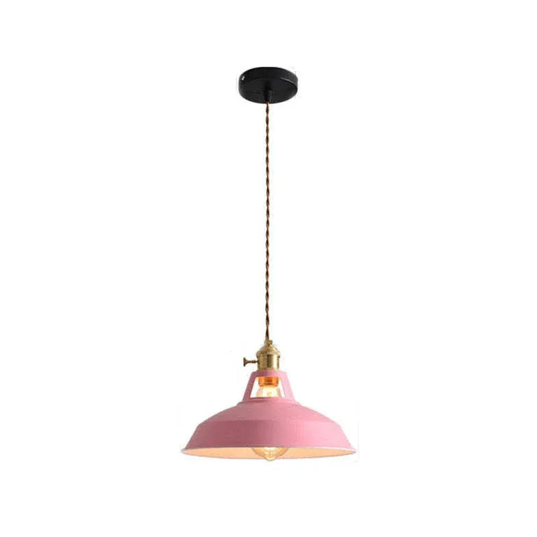 Round Cap Vintage Pendant Light