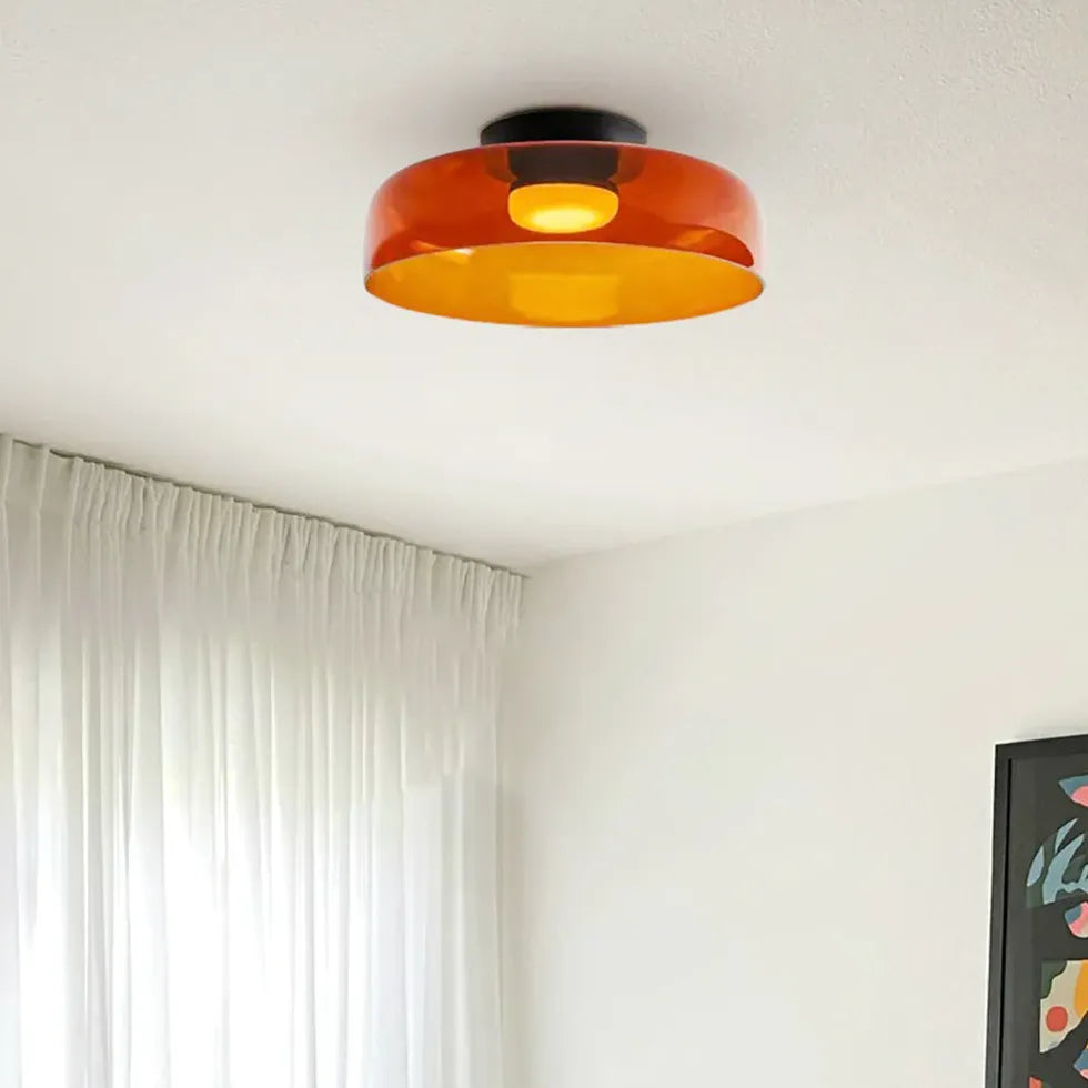 Lámpara de cristal de techo estilo nórdico para sala