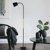 Black Curved Arm Modern Floor Lamp