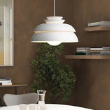 Stacked Discs Kitchen Led White Pendant Light