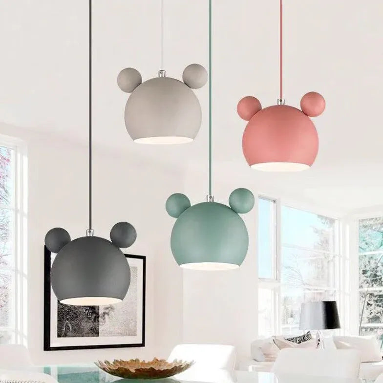 Bear Macaron Dining Room LED Pendant Light