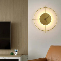 Aplique dormitorio moderno diseño pared forma reloj