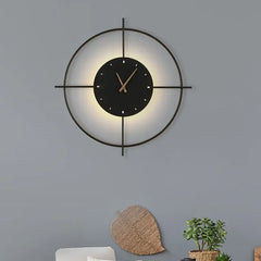 Aplique dormitorio moderno diseño pared forma reloj