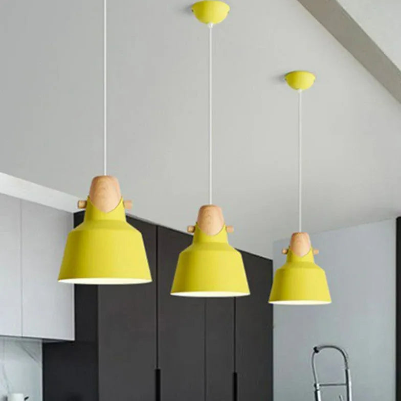 Yellow Bell Jar Kitchen Modern Pendant Light