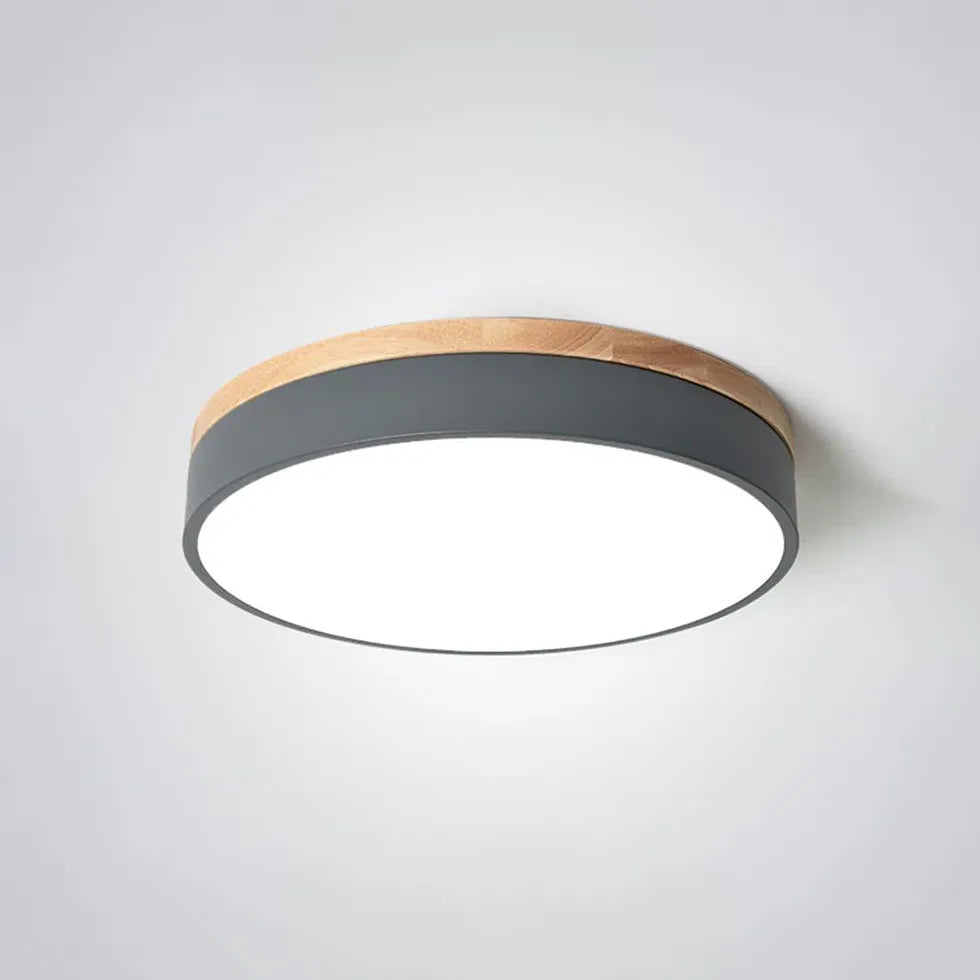 Drum Shaped Bedroom LED Flush Ceiling Lights