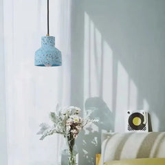 Lampara colgante pequeña diseño creativo estilo terrazzo