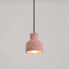 Lampara colgante pequeña diseño creativo estilo terrazzo