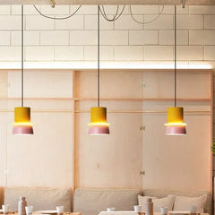 Lamparas de comedor colgantes diseño creativo estilo macaron