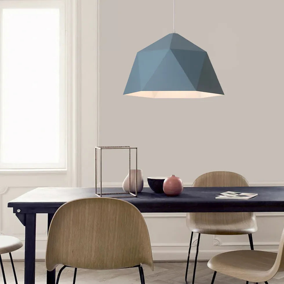 Polyhedron White Morandi Light Single Pendant