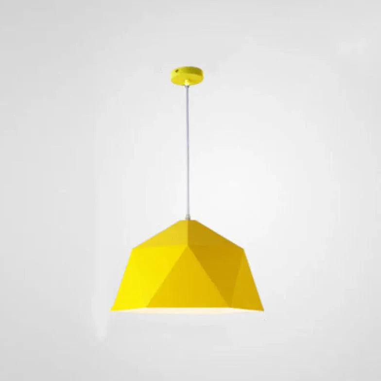 Polyhedron White Morandi Light Single Pendant