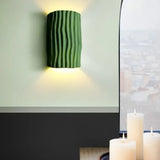 Lámpara Moderna de Pared con Diseño de Olas en Color Crema