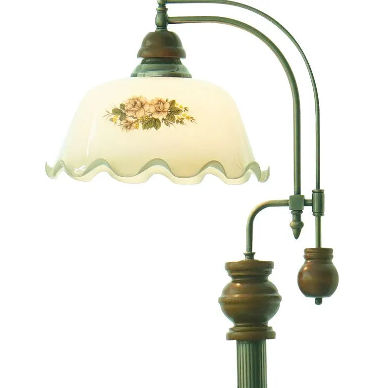 Metal Flower French Retro Floor Lamp