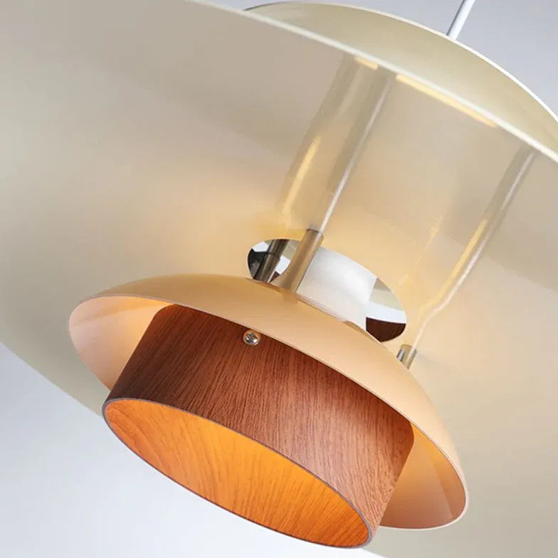 Khaki UFO Dining Room White Pendant Light