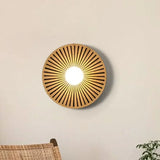 Lamparas modernas para mesita de noche estilo madera abanico
