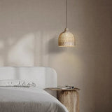 Lantern Rattan Minimalist Pendant Light