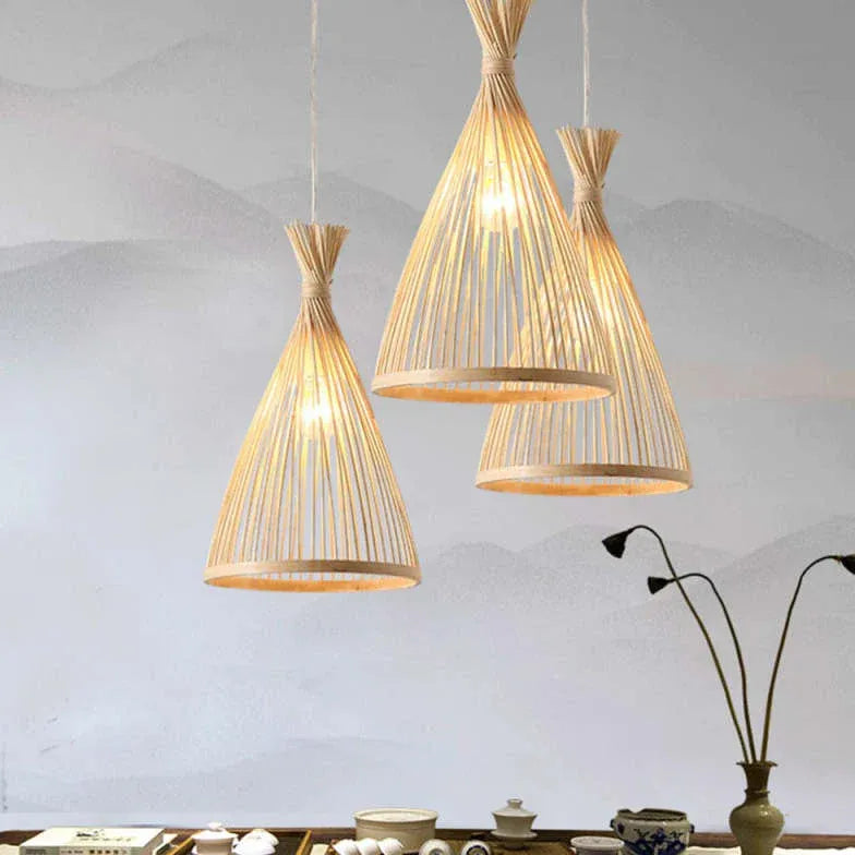 Natural Materials Modern Rattan Pendant Light