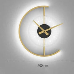 Lampara de pared moderna con reloj decorativo nórdico