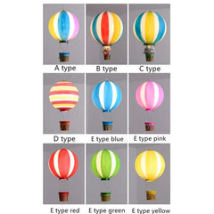 Lámpara techo infantil diseño creativo forma de globo aerostático