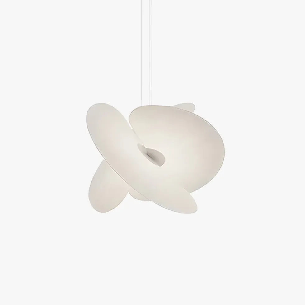 Silk Fabric Modern White Pendant Light