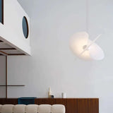 Silk Fabric Modern White Pendant Light