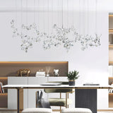 Compact Crystal Decor Modern Study Pendant Light