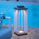 Cuboid Black Solar Outdoor Floor lamps