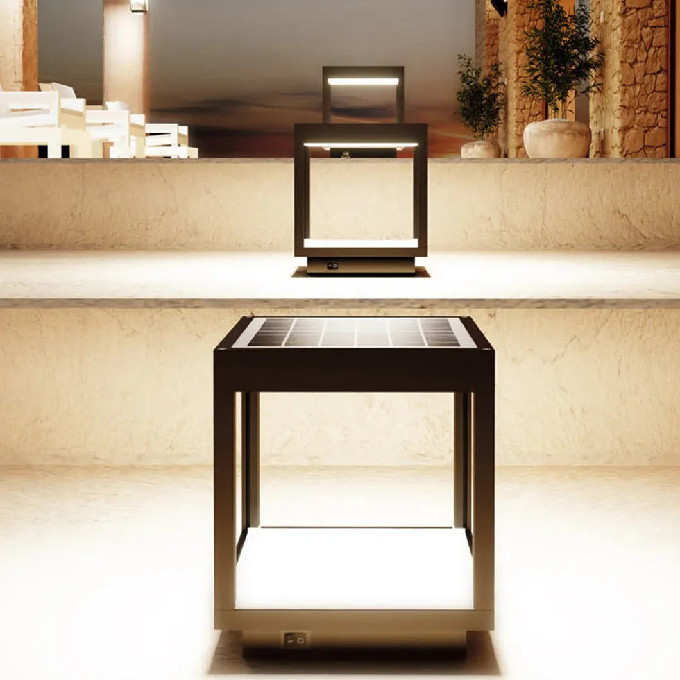 Solar Cube Lantern Outdoor Floor lamps