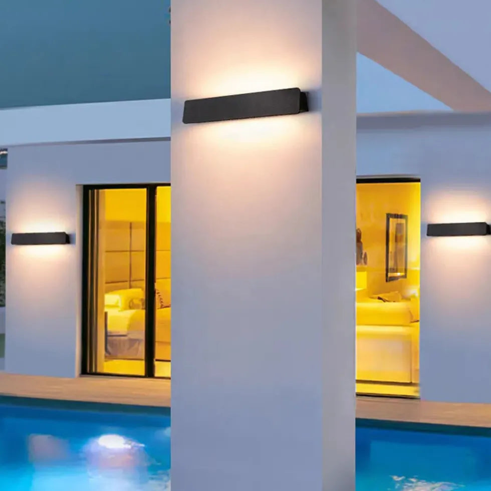 Apliques de pared LED para exteriores con efecto lavado de pared 