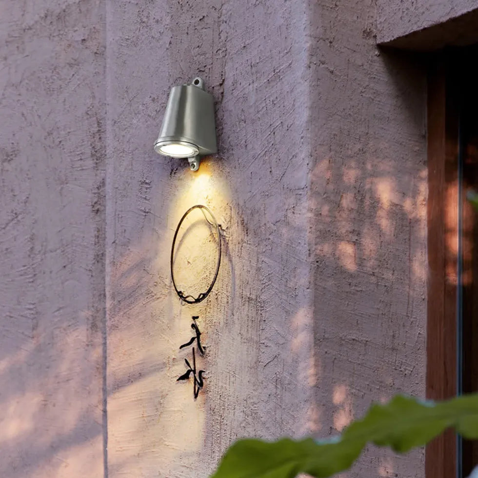 brushed metal wall lights outdoor