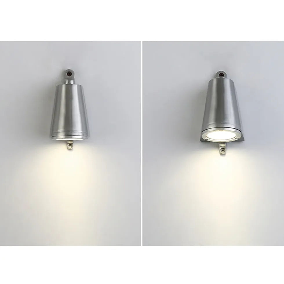 brushed metal wall lights outdoor