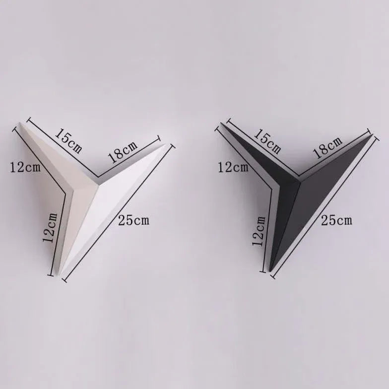 Aplique decorativo LED triangular