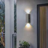 Aplique de pared exterior bidireccional de cemento moderno LED IP65