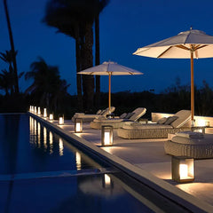 Lamparas solares exterior de pie led para jardín