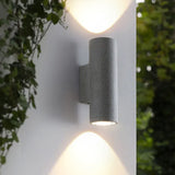 Aplique de pared exterior bidireccional led en cemento