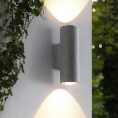 Aplique de Pared Exterior Bidireccional Impermeable de Cemento