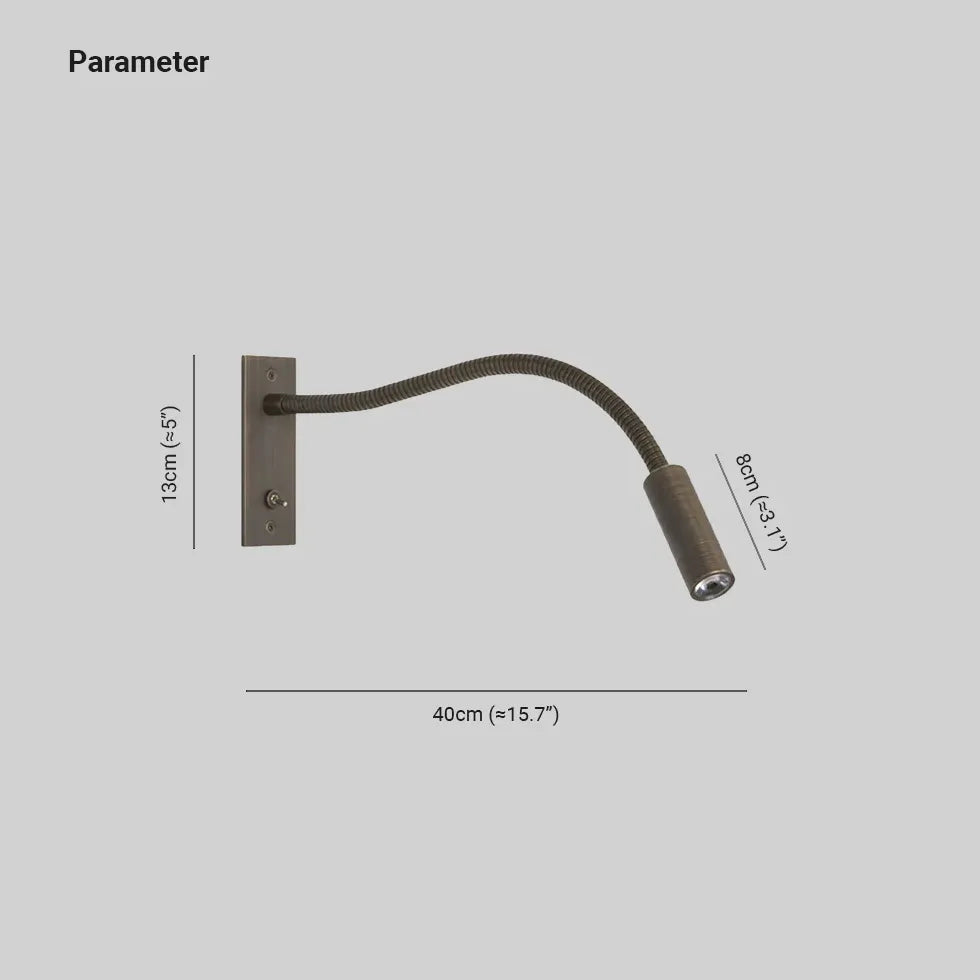 Apliques de pared dormitorio lectura con interruptor y rotación