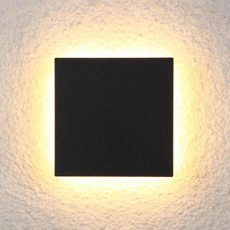 Apliques de luz exterior de pared led redondos