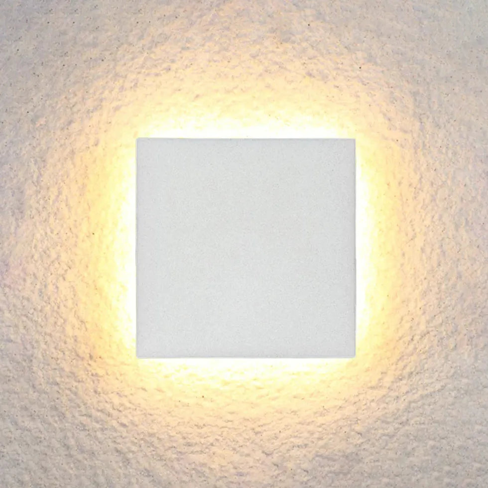 Apliques de luz exterior de pared led redondos