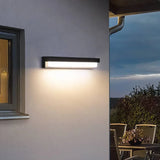 Lámparas de pared solares LED rectangulares para exteriores 