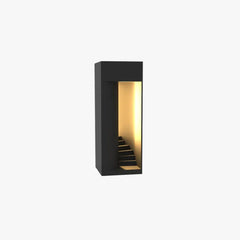Lampara de led para jardin negra solar