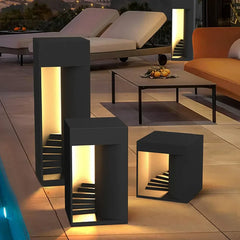 Lampara de led para jardin negra solar
