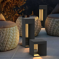 Lampara de led para jardin negra solar