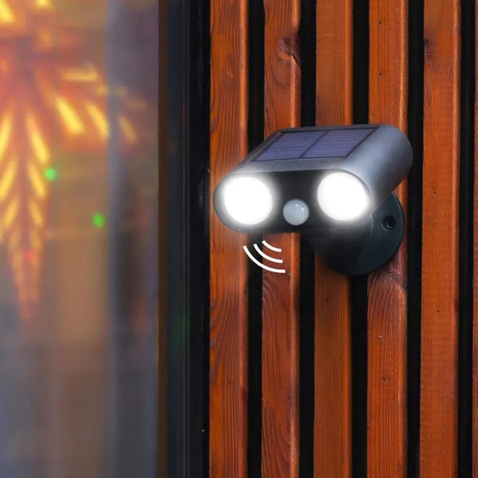 Dual head Solar Sensor outdoor Wall Lights