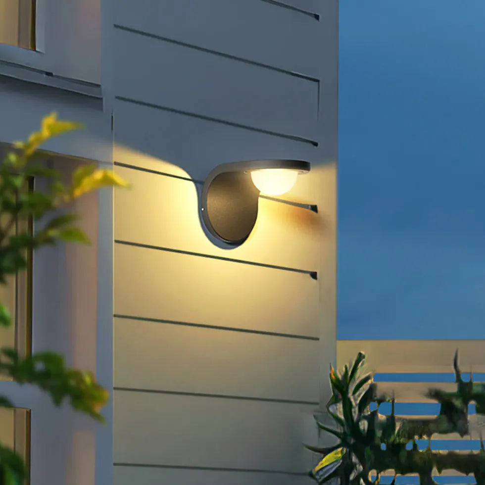 Luces LED de pared para exteriores con energía solar y rotación 