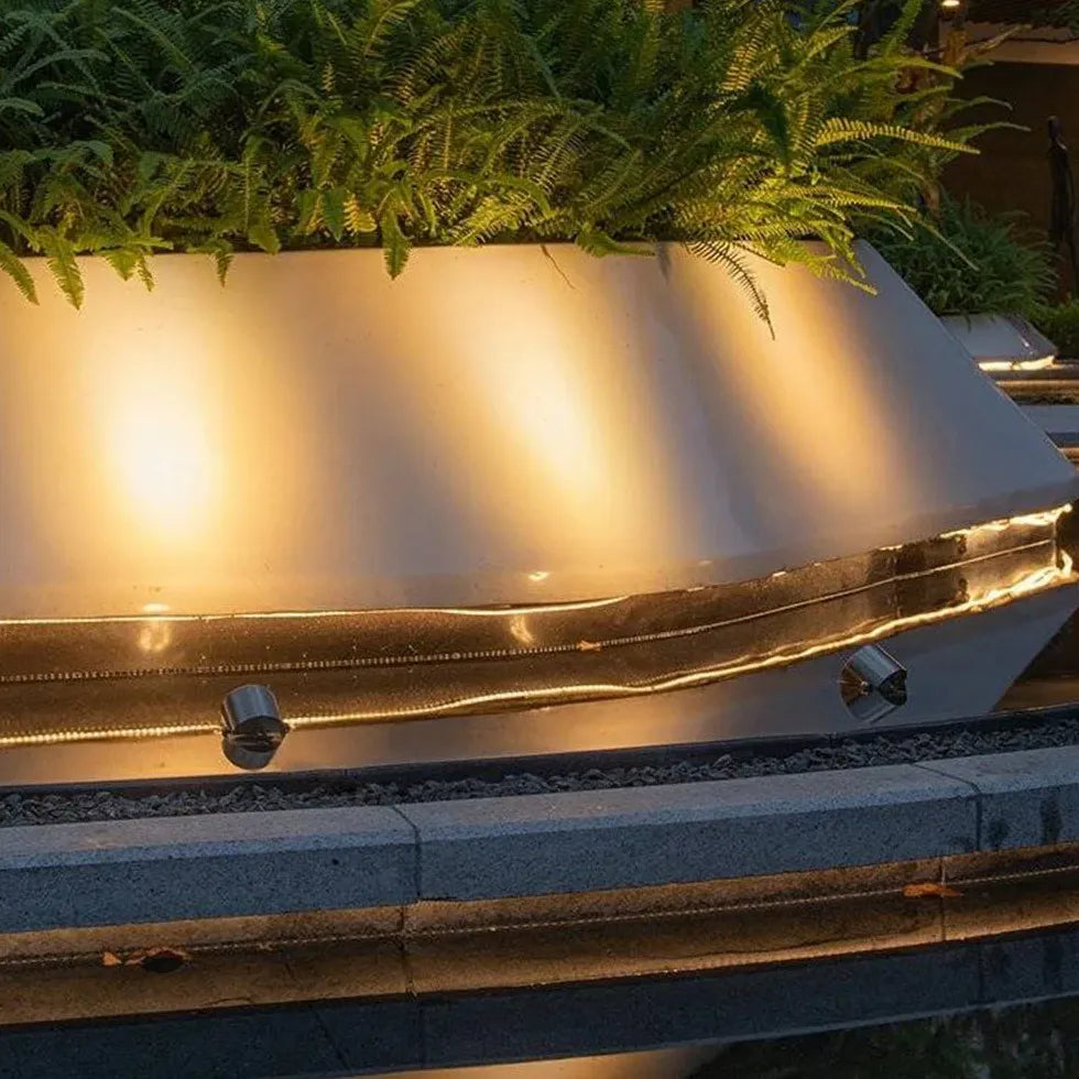 Luces led para fuentes de agua en jardín exterior