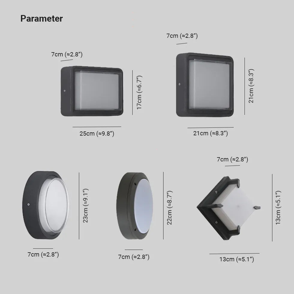 Lamparas de techo modernas para exteriores led impermeable