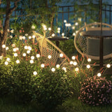 Decorar arboles de jardin con luces para exteriores solares