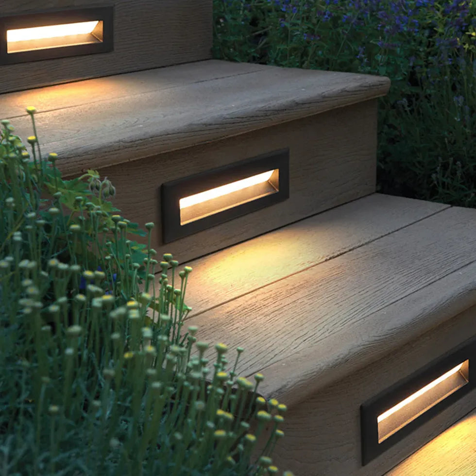 Aplique led escalera iluminación exterior minimalista