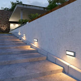 Aplique led pared escalera iluminación exterior solar